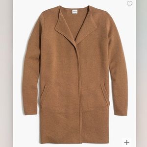 J Crew Factory Vanessa Sweater Cardigan Jacket Heather Camel Tan Brown Ella XS